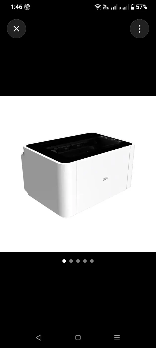 Deli Mono Laser Single Function Printer, WiFi, 20ppm, USB الموديل: P1820W-GL
