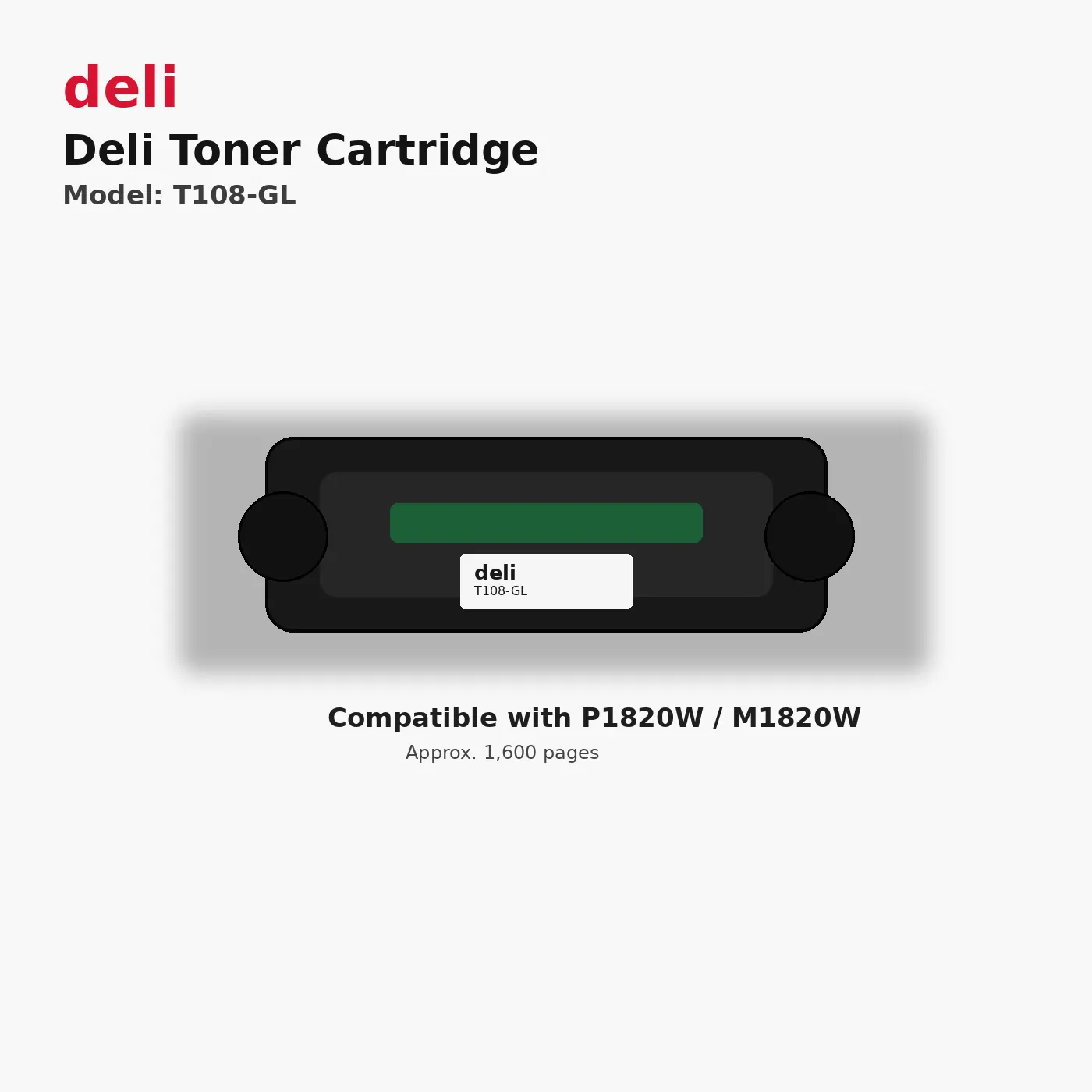 Deli Toner Cartridge الموديل: T108-GL
