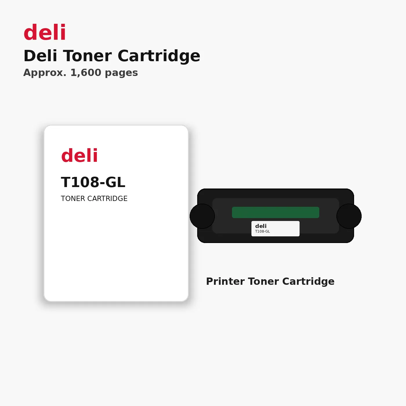 Deli Toner Cartridge الموديل: T108-GL