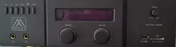امبليفاير ٢٠٠ واط مع ٢ مدخل مايك موديل AM.Audio 2011 Class-D digital amplifier Rated power    2 X 100W USB-Bluetooth-Optical -AUX-FM